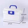 Caja de medicinas al por mayor para el hogar, caja de almacenamiento de plástico grande para medicinas, caja de medicinas portátil para el hogar, caja de medicinas se puede imprimir LOGO