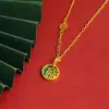 Nuevo Collar con Colgante Redondo de Color Blanco Concha Estilo Retro Tendencia China, Regalo para Novia, Joyería, Disponible para Dropshipping
