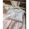 Conjunto Nuevo de Verano 2026 para Niñas con Chaleco y Camiseta sin Mangas, Conjunto de Ropa de Manga Corta para Niñas, Conjunto Casual de Dos Piezas con Pantalones y Camiseta a Prueba de Mosquitos para Bebés
