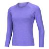 Ropa de yoga 2023 manga larga cuello redondo camiseta base Versátil diario corte ajustado adelgazante para correr entrenamiento ropa de ejercicio