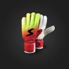 Nuevos guantes de portero de fútbol, guantes de látex de color degradado con protección para los dedos.