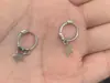 Pendientes de Aro Minimalistas de Plata para Mujer con Diseño Único, Pendientes de Botón de Alta Gama, Accesorios para Orejas Simples y Elegantes Personalizados