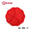 Forma de Waffle de Silicone 5 Formas Iguais em Coração Forma de Waffle de Grau Alimentício Forma de Waffle para Assar