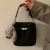 Bolso Retro Transfronterizo Color Maillard Ropa de Trabajo Bolso Cruzado Versátil Tipo Cubo Bolso de Mano para Mujer Bolsos para Mujer