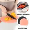Tábua de Corte de TPU de Grau Alimentício Tábua de Corte Antiderrapante Dupla Face Cozinha Doméstica Resistente ao Desgaste Tábua de Corte Semicircular Tábua de Corte para Suplementos Alimentares