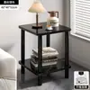 Mesa Pequeña Simple Casa de Alquiler Mesa de Centro Pequeña Sala de Estar Mesa Auxiliar para Sofá Mesa Cuadrada Pequeña Dormitorio Estante de Almacenamiento para Mesita de Noche