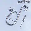 Gancho de Acero Inoxidable 304 Gancho Curvo en Forma de S Percha Cabeza Grande y Pequeña Personalización No Estándar Gancho Doble Curvo Ojo de Oveja
