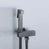 Juego de lavador de maternidad de mano de una sola refrigeración transfronterizo, juego cuadrado de cobre completo, pistola rociadora presurizada, válvula de ángulo de inodoro con boquilla