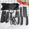 Faca Conjunto de Facas de Aço Inoxidável Novo Conjunto de Facas de 7 Peças Conjunto de Facas para Exportação Cozinha Doméstica Combinação Faca de Chef Presente