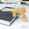 Brinquedo Modelo de Pistola em Relevo de Madeira de Carvalho, Artesanato de Pistola Retrô Cultural e Criativo, Pistola Mauser Nostálgica, Não Funcional