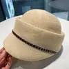 Sombrero vintage estilo británico para mujer, sombrero de equitación francés transpirable fino de verano, sensación de alta gama, circunferencia de cabeza grande, sombrero para protección solar