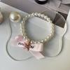 Collar de perlas con cinta de letra de gato y perro joyería hecha a mano con cuentas para mascotas gato alemán sin pelo fabricantes venta al por mayor