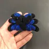 Broche de Flor de Ante de Oveja Multicolor de 8.8 cm de Largo para Zapato con Base Moldeada y Pin de Broche, Borde Ancho, Versátil