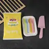 Nuevo Juego Desechable de Cuchillo, Tenedor y Plato para Pastel, Combinación de Plato y Tenedor para Hornear, Vajilla de Cumpleaños, Plato, Tenedor y Vela de Papel Biodegradable