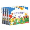 Libro de Dibujo A5 para Jardín de Infancia Niños Libro de Registro de Juegos en Blanco A4 Hojas Sueltas Espiral Papel Opaco Engrosado Libro de Caracterización