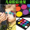 Pintura Facial de 15 Colores para Aficionados a la Copa del Mundo Transfronteriza, Pigmento para Pintura Facial Infantil, Maquillaje de Halloween