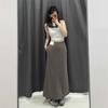 Vestido Longo Feminino de Verão Japonês Youjia com Fenda e Alta Elasticidade Absorvente de Suor Secagem Rápida Ajustado Saia Ajustada 468805