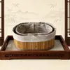 Cesta de Armazenamento Trançada de Bambu Transfronteiriça, Cesta Dobrável Multifuncional para Armazenamento de Roupas, Caixa de Armazenamento Portátil para Sala de Estar em Casa, Atacado
