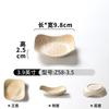 Plato Xiangyuan Meimian Vajilla Plato Comercial Glaseado Dorado Engrosado Plato para Brochetas de Barbacoa Plato Rectangular para Sashimi Sushi