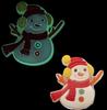 Muñeco de Nieve Navidad Zuecos Luminosos Flor para Zapato Bolso de Playa Flor para Zapato Hebilla para Zapato Accesorios DIY Accesorios Decorativos Transfronterizo