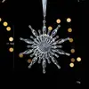 Decoração de Natal de Novo Produto Transfronteiriça Pingente Transparente Pingente de Decoração de Árvore de Natal Floco de Neve Transparente Alce Anjo Guirlanda