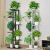 Suporte de Flores Multicamadas Preço Especial Varanda Suporte Suspenso para Pothos Interior Suporte de Armazenamento de Chão Arte em Ferro Sala de Estar Suporte para Vasos de Flores Tipo Suspenso