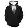 AliExpress Amazon transfronterizo traje creativo 3D cuello estampado digital sudadera con capucha sudadera con capucha sudadera de pareja en stock
