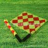 Bandera de patrulla cuadrada grande de acero inoxidable para partidos de fútbol, bandera de corte lateral con mango de esponja, bandera de árbitro, bandera de señal de inicio
