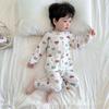 Conjunto de ropa interior infantil, pijamas de bebé de verano, primavera y otoño, ropa de bebé con aire acondicionado, ropa fina dividida con aire acondicionado, manga larga