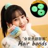 Gomas para el pelo luminosas estilo coreano, Nuevos accesorios para el pelo de otoño e invierno, Scrunchies grandes, Gomas para el pelo de felpa para niñas, Accesorios para moños, Versión engrosada