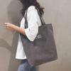 Bolso Estilo Retro de Moda Super Gran Capacidad para Mujer Color Sólido Simple de Lona para Viajar Cotidianamente Bolso de Hombro Tote Versátil Casual