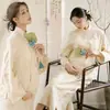 Tema Estúdio Fotográfico Novo Retrô Novo Estilo Chinês Vestido Amassado com uma Vibe Descolada para Sessão de Fotos da Barriga de Grávidas