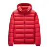 Chaqueta de plumón para hombre 2026 Otoño/Invierno, Capucha desmontable, 90% plumón de pato, Cálida, Informal, Ligera, Abrigo de plumón moderno para hombres jóvenes