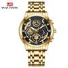 Reloj de hombre transfronterizo AliExpress sol, luna y estrellas hueco calendario reloj de hombre tourbillon cuarzo reloj impermeable