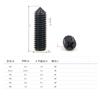 Acero Inoxidable 304 Zinc Negro Punta Ranura Cruz Tornillo de Máquina M2-M6 Extremo Cónico Tope Tornillo de Fijación Superior