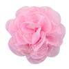 Malla Doble de Chifón con Flores Grandes de 10 cm, Sin Pinzas en la Parte Trasera, Se Puede Usar como Hebillas para el Cabello, Zapatos, Sombreros, Ropa, Cabezas de Flores, 15 Colores
