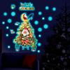Árvore de Natal Papai Noel Adesivos de Parede Luminosos Decoração de Atmosfera Festiva Sala de Estar Entrada Quarto Adesivos Removíveis Autoadesivos