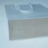 En stock Bolsa de PP Transparente Cuerda de Tres Hilos Bolsa de PP Transparente Mate Tubo de Cuero Portátil Impermeable Plástico Transparente Bolsa de Regalo