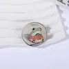Broche para Hobby Emblema de Metal Acessórios para Roupas Alfinete de Lapela Padrão Redondo Atacado de Fábrica