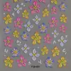 Dopamina Colorido Estéreo Pétalo Grabado Pegatinas para Uñas Flor Estéreo Pequeña Fresca Pegatinas Decorativas Pegatinas de Transferencia Adhesivas