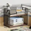Estante de almacenamiento de escritorio, soporte multifuncional, organizador de escritorio de oficina, almacenamiento de escritorio simple para uso en el hogar y la oficina