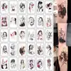 Calcomanías de Tatuaje Impermeables y de Larga Duración Estudiantes Femeninas Lindas Artificiales Pequeñas Frescas Clavícula Dedo Estilo Hyuna Tatuaje de Dibujos Animados