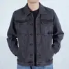 Chaqueta 2023 Chaqueta para hombre adolescente Primavera y otoño Nuevo estilo Ropa de trabajo elegante Chaqueta estilo americano Moda Marca Nuevo estilo Denim Casual