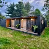 Venda Direta de Fábrica Estilo Simples Estrutura de Aço Container Casa Modular Reforma Residência Criativa Design B&B Construção