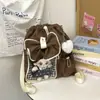 Bolsa Ita Transparente Bidimensional de Grande Capacidade 2026 Moda Novo Produto Bolsa Tote de Ombro Único com Design de Laço Mochila Multiuso