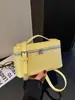 Bolsa quadrada pequena de tecido com padrão simples estilo coreano para mulheres, novo modelo 2026, bolsa de ombro versátil para o dia a dia, bolsa transversal de nicho