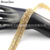 Comércio Exterior Amazon Quente Quente Adesivo Hot Melt Barra de Strass Dourado e Prateado Decoração de Código de Barras Decoração de Resina com Strass Cinto Acessórios para Vestuário