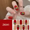 12 Dedos Blanco Sin Hornear Calcomanía para Uñas Calcomanía Completa Impermeable y Duradera Parche de Uñas para Arte de Uñas Estilo Simple Calcomanía para Uñas Película de Esmalte para Uñas