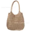 2026 Bolso Tejido de Gran Capacidad Nuevo, Bolso de Hombro, Bolso Tote para Mujer, Bolso de Paja a la Moda, Bolso de Playa, Bolso de Mano para Mujer