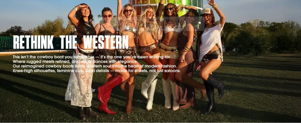 Pasuot Cowboy Boots for Women